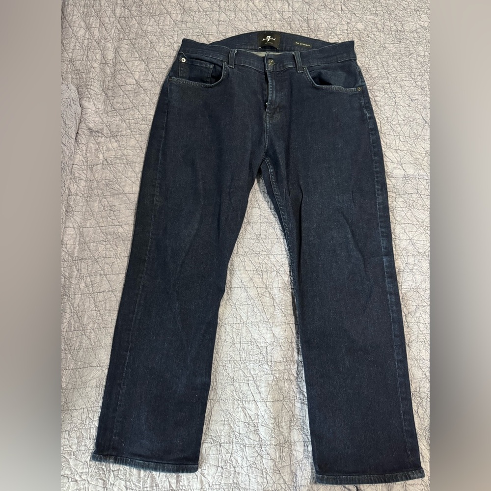 7 for All Mankind blue jeans size 33 the straight